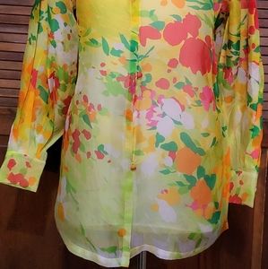 Perry Ellis blouse/coverup